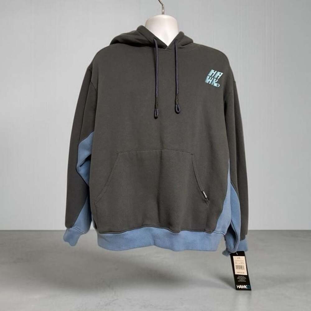 Tony Hawk Heavyweight Fleece Hoodie Size L Dark Slate